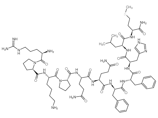 [D-Arg1,D-Pro2,D-Phe7,D-His9]-Substance P结构式