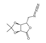 5-azido-5-deoxy-2,3-O-isopropylidene-L-ribono-1,4-lactone Structure