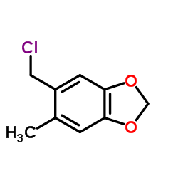 5-(氯甲基)-6-甲基-1,3-苯并二恶茂结构式