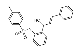 (E)-N-(2-(1-hydroxy-3-phenylallyl)phenyl)-4-methylbenzenesulfonamide Structure