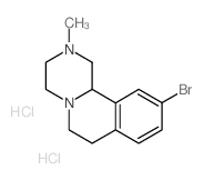 10-溴-2-甲基-2,3,4,6,7,11b-六氢-1H-吡嗪并[2,1-a]异喹啉双盐酸盐结构式