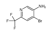 4-Bromo-6-trifluoromethyl-pyridin-3-ylamine结构式