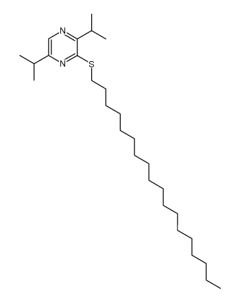 2-octadecylthio-3,6-diisopropylpyrazine结构式