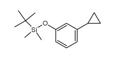 tert-butyl-(3-cyclopropyl-phenoxy)-dimethyl-silane结构式