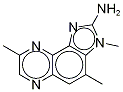 2-氨基-3,4,8-三甲基-3H-咪唑[4,5-F]喹喔啉-D3结构式