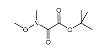 mono-tert-butyl oxalic acid N-methoxy-N-methylamide结构式