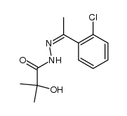 (Z)-N'-(1-(2-chlorophenyl)ethylidene)-2-hydroxy-2-methylpropanehydrazide结构式