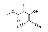 methyl 4,4-dicyano-2-fluoro-3-hydroxybut-3-enoate结构式