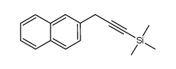 trimethyl(3-(naphthalen-2-yl)prop-1-yn-1-yl)silane结构式