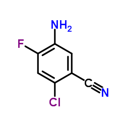 5-Amino-2-chloro-4-fluorobenzonitrile Structure