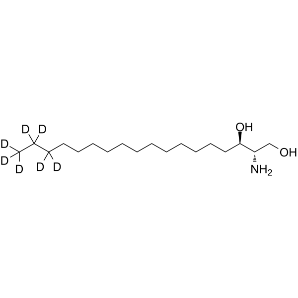 D-Erythro-dihydrosphingosine-d7结构式