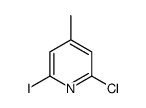 2-Chloro-6-iodo-4-methylpyridine Structure
