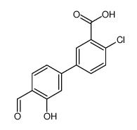 2-chloro-5-(4-formyl-3-hydroxyphenyl)benzoic acid结构式