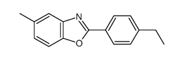 2-(4-Ethyl-phenyl)-5-methyl-benzooxazole结构式
