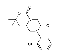 1,1-dimethylethyl 4-(2-chlorophenyl)-3-oxo-1-piperazinecarboxylate Structure