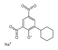 sodium,2-cyclohexyl-4,6-dinitrophenolate Structure