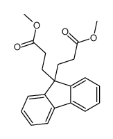 methyl 3-[9-(3-methoxy-3-oxopropyl)fluoren-9-yl]propanoate结构式