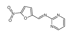 (E)-1-(5-nitrofuran-2-yl)-N-pyrimidin-2-ylmethanimine Structure