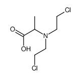 2-[bis(2-chloroethyl)amino]propanoic acid结构式