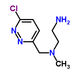 N-[(6-Chloro-3-pyridazinyl)methyl]-N-methyl-1,2-ethanediamine Structure
