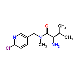 N-[(6-Chloro-3-pyridinyl)methyl]-N-methyl-L-valinamide结构式