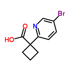 1-(5-溴吡啶-2-基)环丁烷羧酸结构式