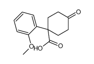 1-(2-甲氧基苯基)-4-氧代环己烷羧酸结构式