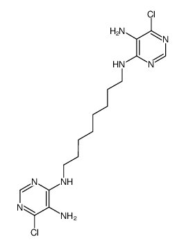 N,N'-bis(4-chloro-5-amino-6-pyrimidyl)-1,8-diaminooctane Structure
