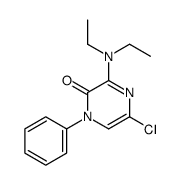 5-chloro-3-(diethylamino)-1-phenylpyrazin-2-one结构式