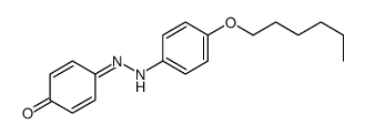 4-[(4-hexoxyphenyl)hydrazinylidene]cyclohexa-2,5-dien-1-one Structure
