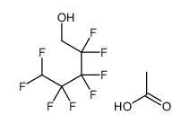 acetic acid,2,2,3,3,4,4,5,5-octafluoropentan-1-ol结构式