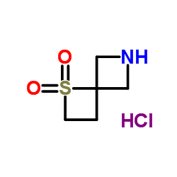1-硫代-6-氮杂-螺环[3.3]庚烷-1,1-二氧化物盐酸盐结构式