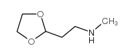 2-(N-甲基-2-氨乙基)-1,3-二氧戊环结构式