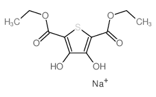 3,4-二羟基噻吩-2,5-二羧酸二乙基酯二钠盐结构式