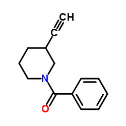 (3-Ethynylpiperidin-1-yl)(phenyl)methanone Structure