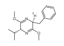 (3R,6S)-[6-2H]-6-benzyl-3-isopropyl-2,5-dimethoxy-3,6-dihydropyrazine结构式