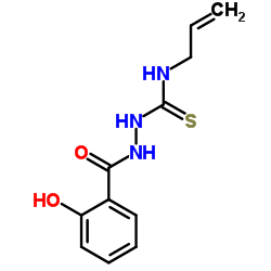 N-Allyl-2-(2-hydroxybenzoyl)hydrazinecarbothioamide Structure