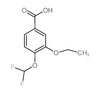 4-Difluoromethoxy-3-ethoxy-benzoic acid结构式