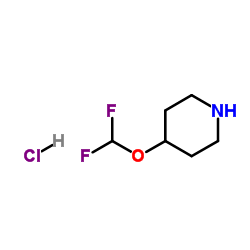 4-(Difluoromethoxy)piperidine hydrochloride structure