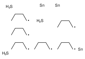 2,2,4,4,6,6-hexabutyl-1,3,5,2,4,6-trithiatristanninane Structure