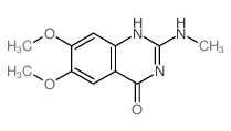 4(3H)-Quinazolinone,6,7-dimethoxy-2-(methylamino)- Structure