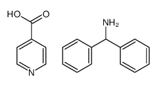 diphenylmethanamine, pyridine-4-carboxylic acid Structure
