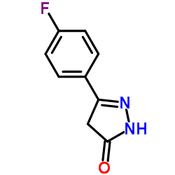 5-(4-Fluorophenyl)-2,4-dihydro-3H-pyrazol-3-one structure