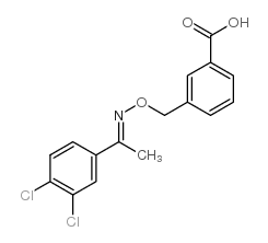 3-[[1-(3,4-dichlorophenyl)ethylideneamino]oxymethyl]benzoic acid Structure