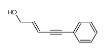 (E)-5-phenyl-penta-2-ene-4-yne-1-ol结构式