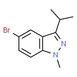 5-Bromo-3-isopropyl-1-methyl-1H-indazole Structure