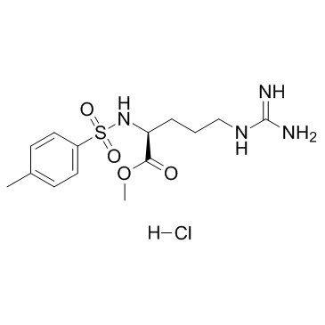 Nα-对甲苯磺酰基-L-精氨酸甲酯盐酸盐结构式