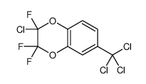 2-chloro-2,3,3-trifluoro-6-(trichloromethyl)-1,4-benzodioxine Structure