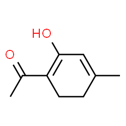 Ethanone, 1-(2-hydroxy-4-methyl-1,3-cyclohexadien-1-yl)- (9CI) Structure