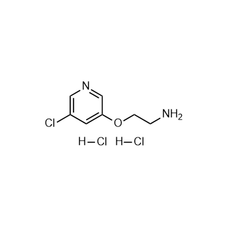 2-((5-氯吡啶-3-基)氧基)乙醚-1-胺二盐酸盐结构式